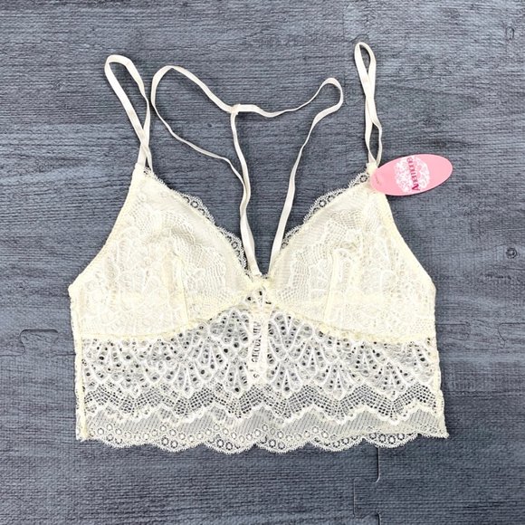 Anemone Other - NWT🤩|•ANEMONE•| Pretty Cream Bralette